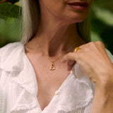La Letra Birthstone Necklace