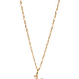 La Letra Encrusted Birthstone Necklace