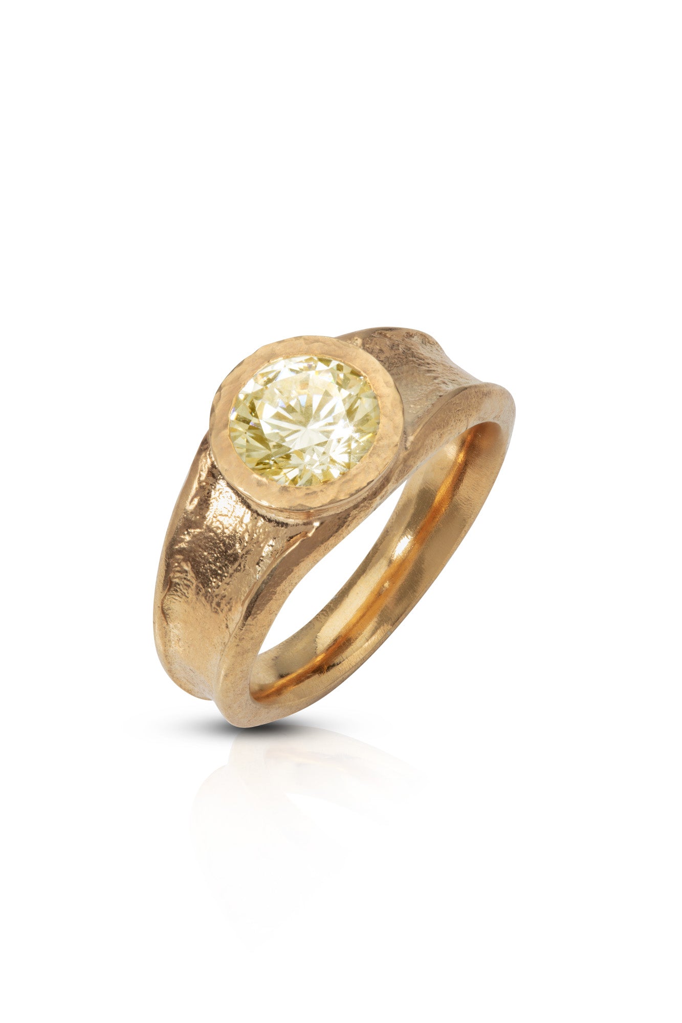 Honey Round Ring