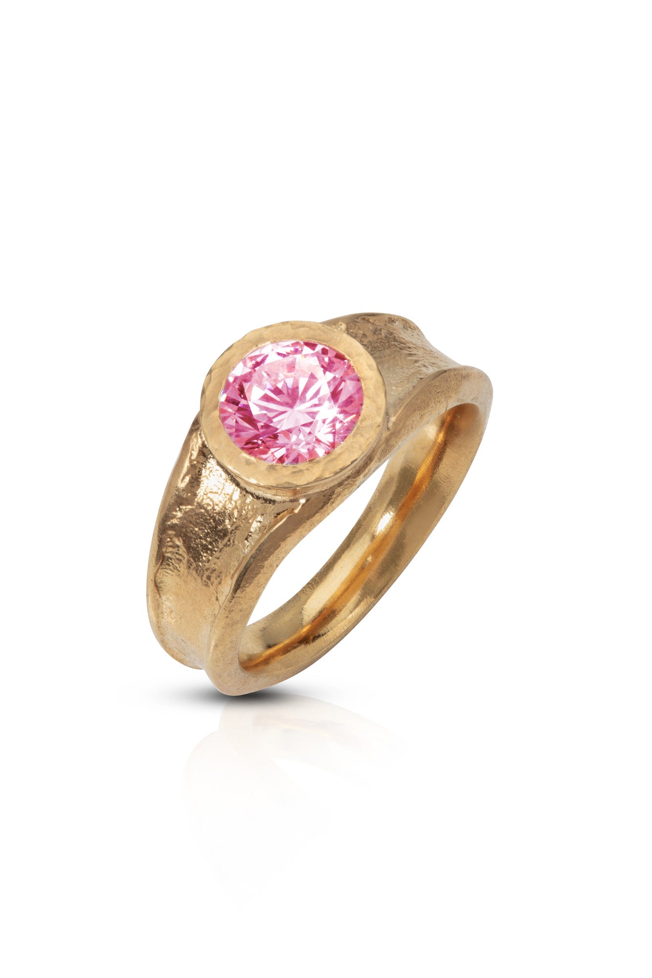 Honey Round Ring