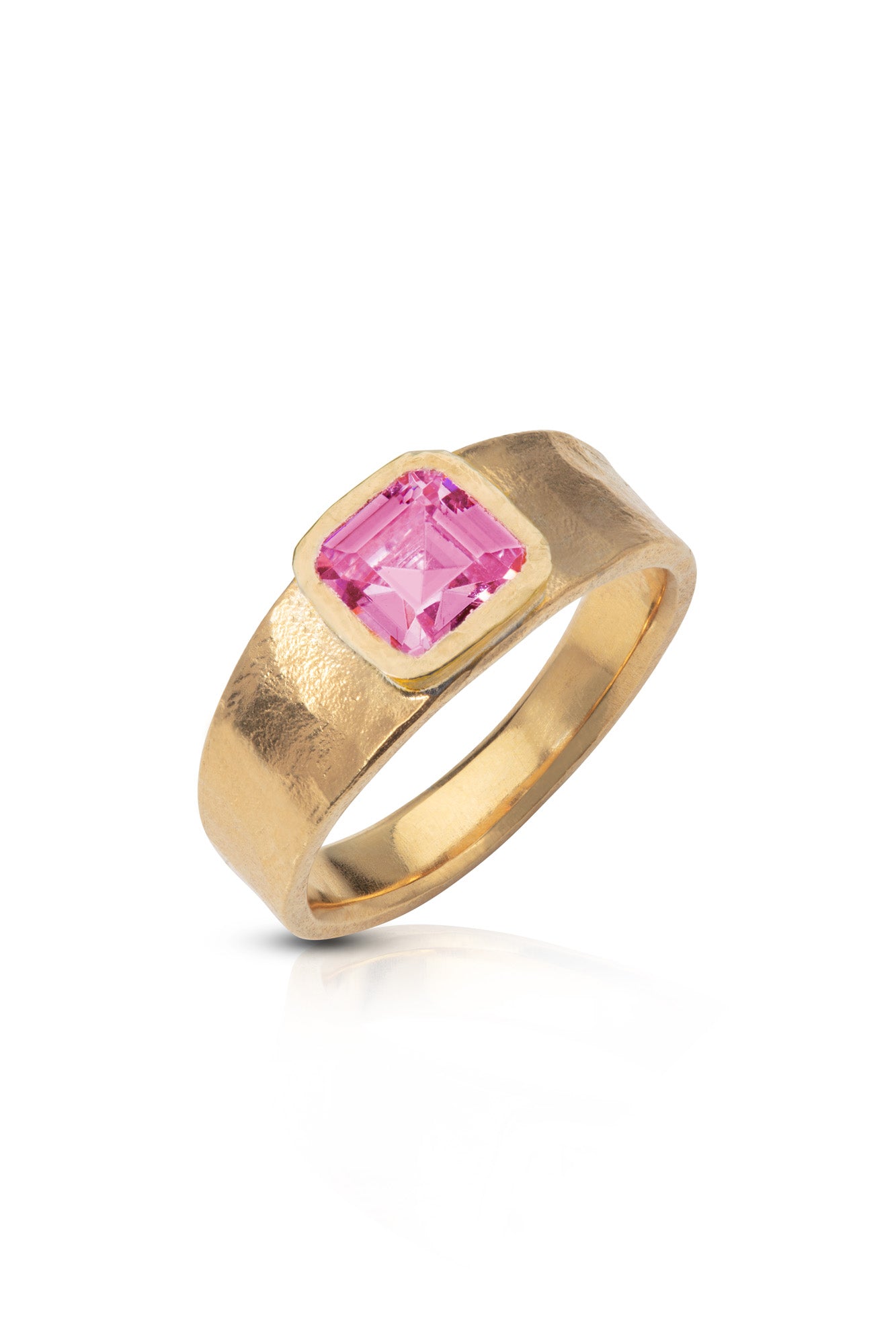 Honey Asscher Ring