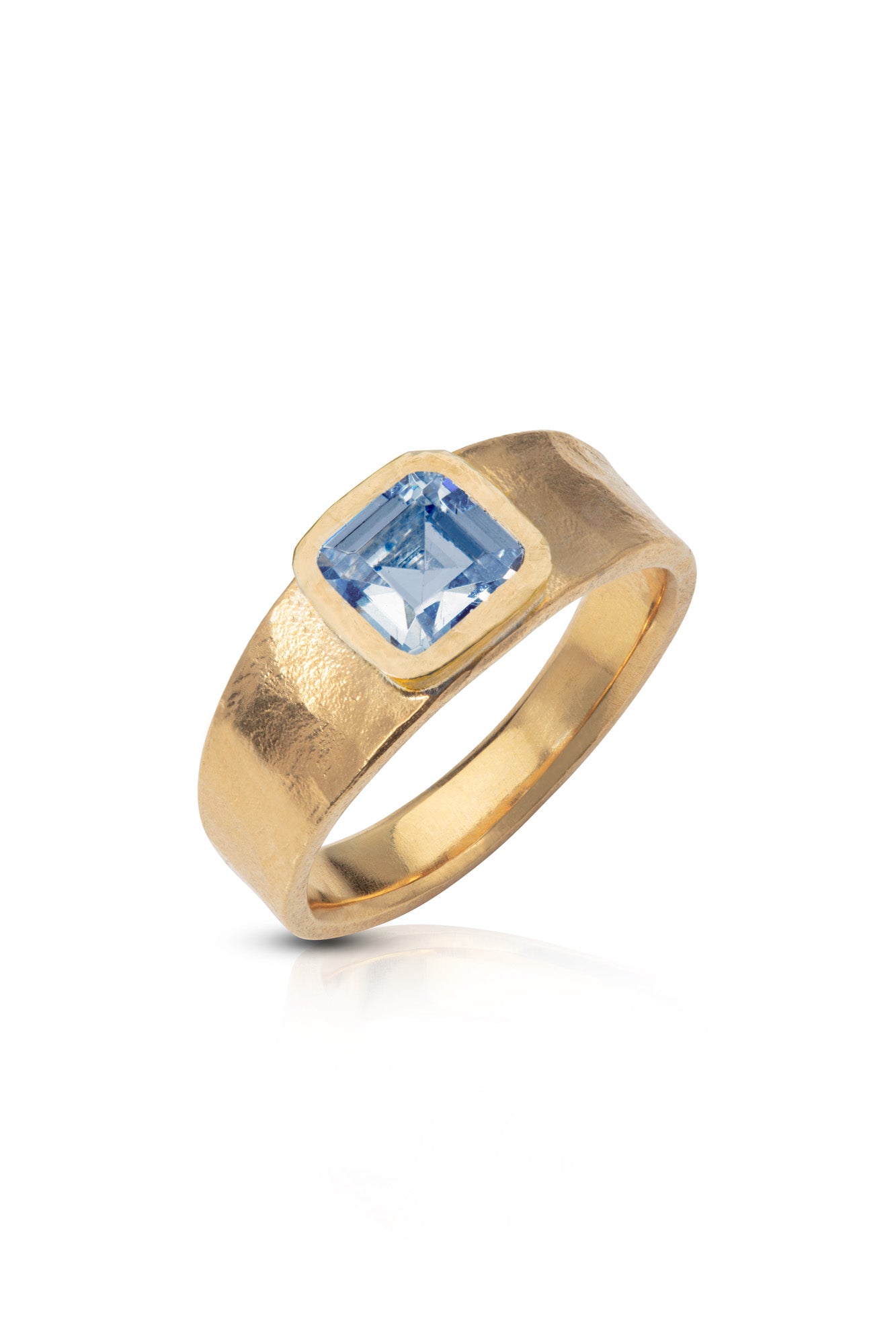 Honey Asscher Ring