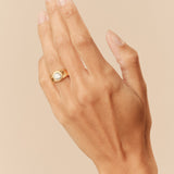 Honey Round Ring