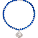 blue beaded necklace
