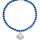 blue beaded necklace