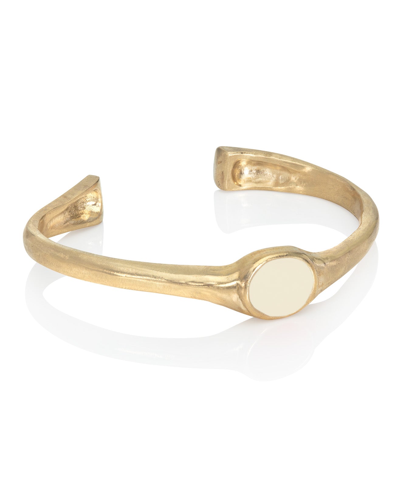 enamelled-gold-coloured-bangle-handmade-london-cream 