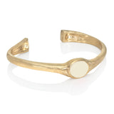enamelled-gold-coloured-bangle-handmade-london-cream 