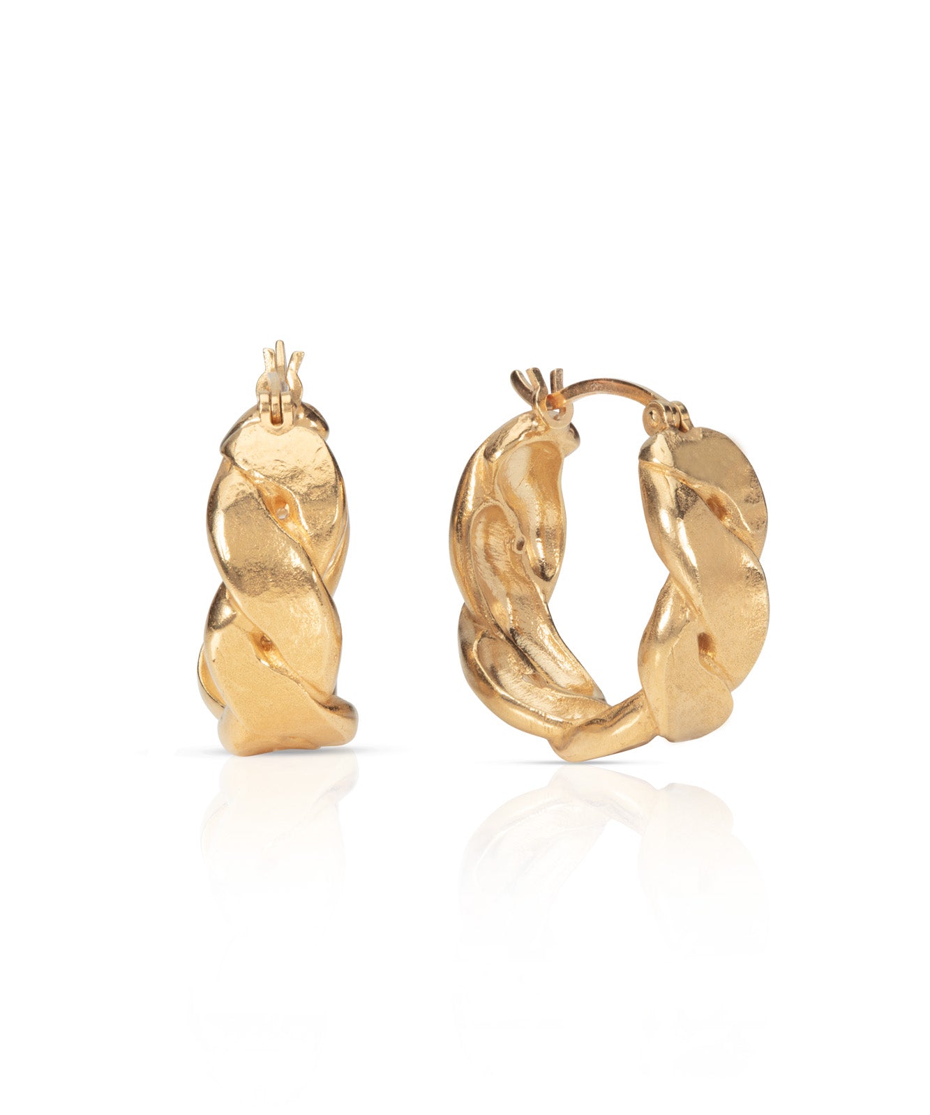 chunky-everyday-gold-vermeil-hoop