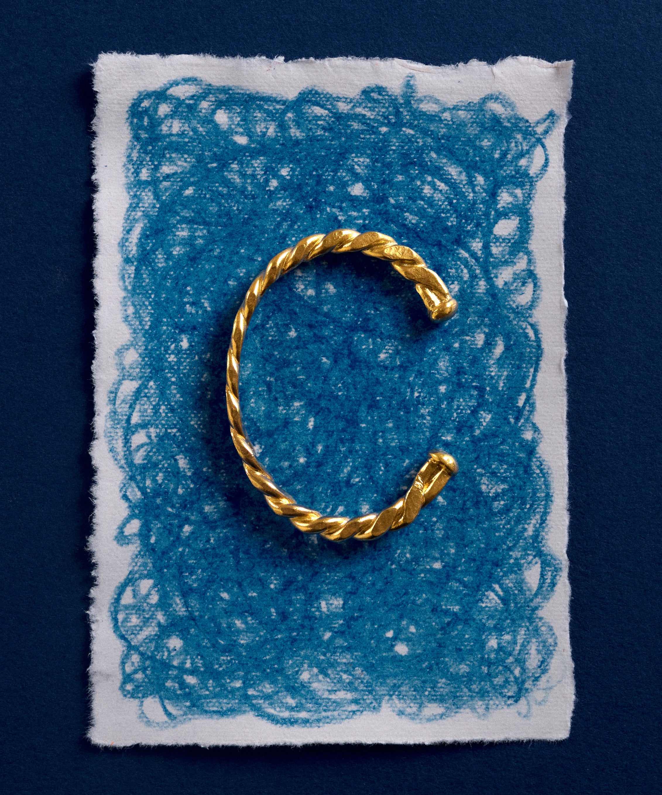 gold-vermeil-chunky-bangle-handmade-in-london