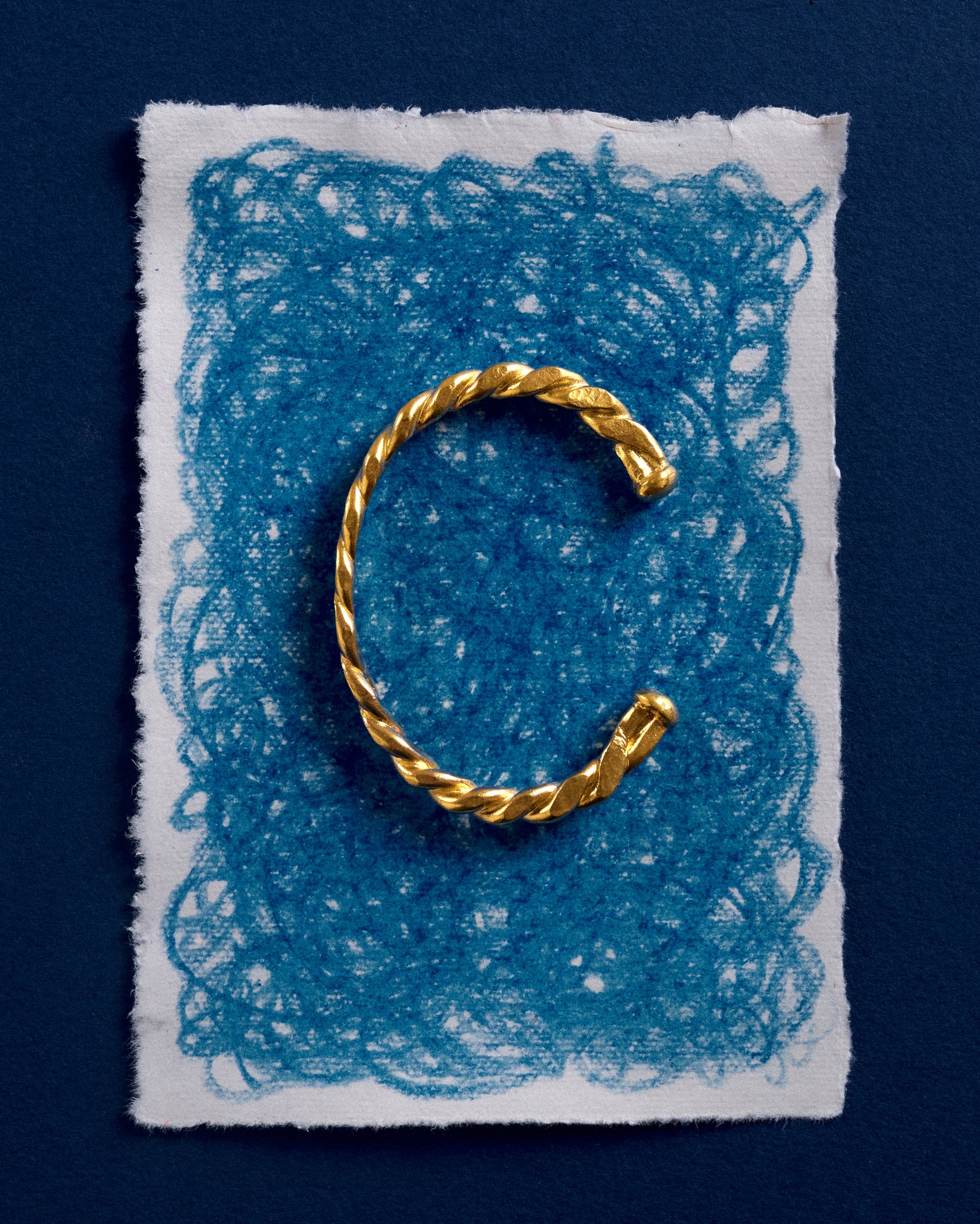 gold-vermeil-chunky-bangle-handmade-in-london