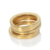 gold-vermeil-forged-stacking-rings-handmade-jewellery-london