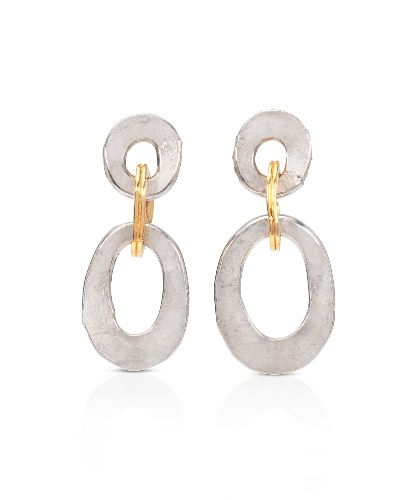 hand-forged-sterling-silver-paperclip-earrings