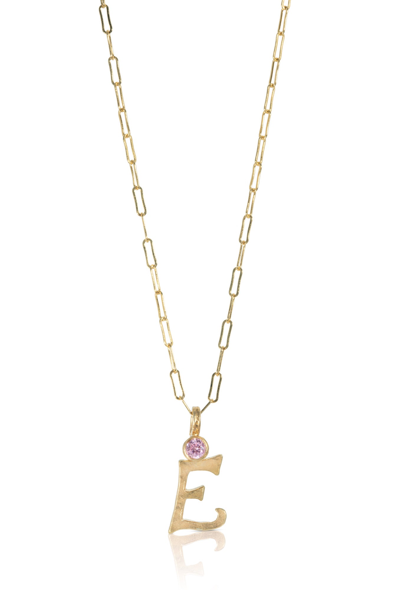 kitty-joyas-handmade-E-9ct-yellow-gold-pendant