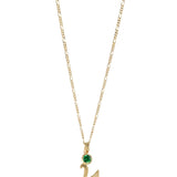 La Letra Birthstone Necklace