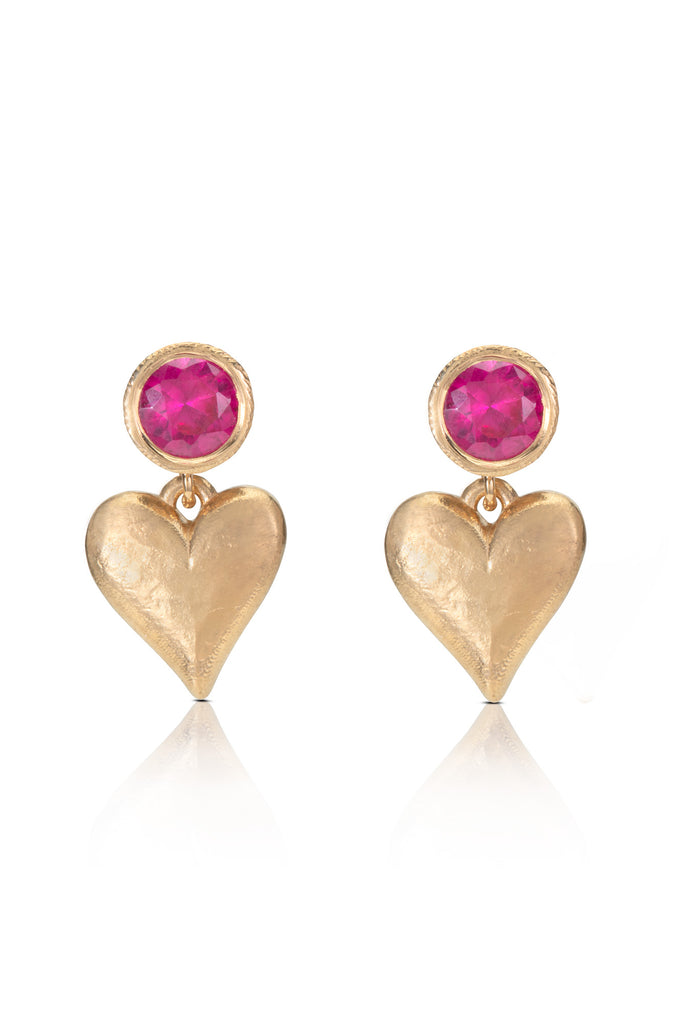 handmade-solid-gold-heart-ruby-earrings