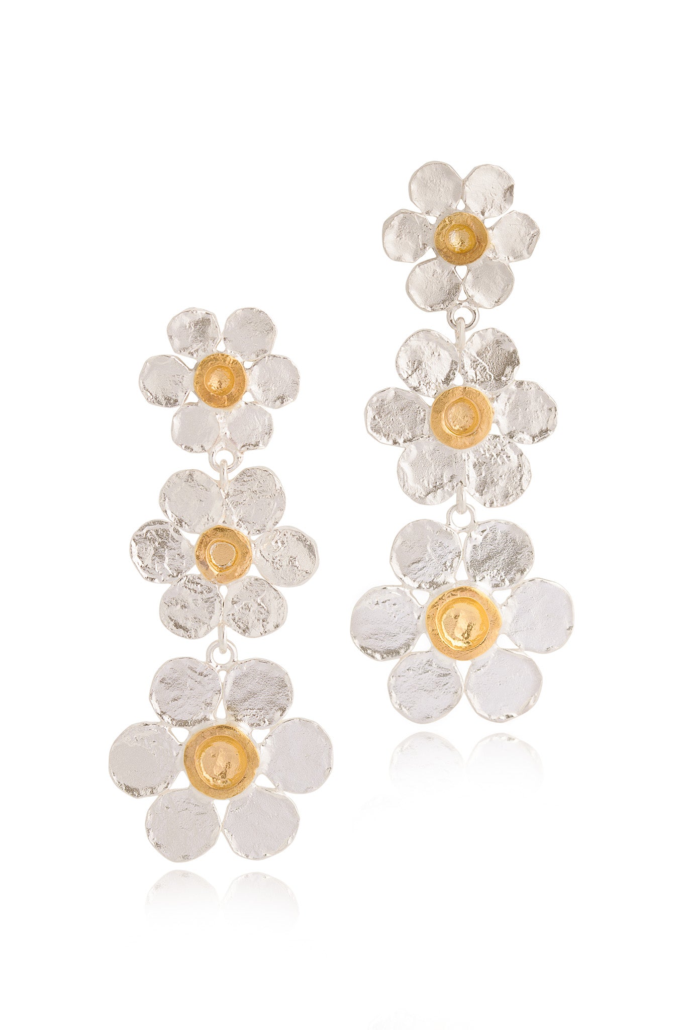 sterling-silver-gold-vermeil-flower-earrings