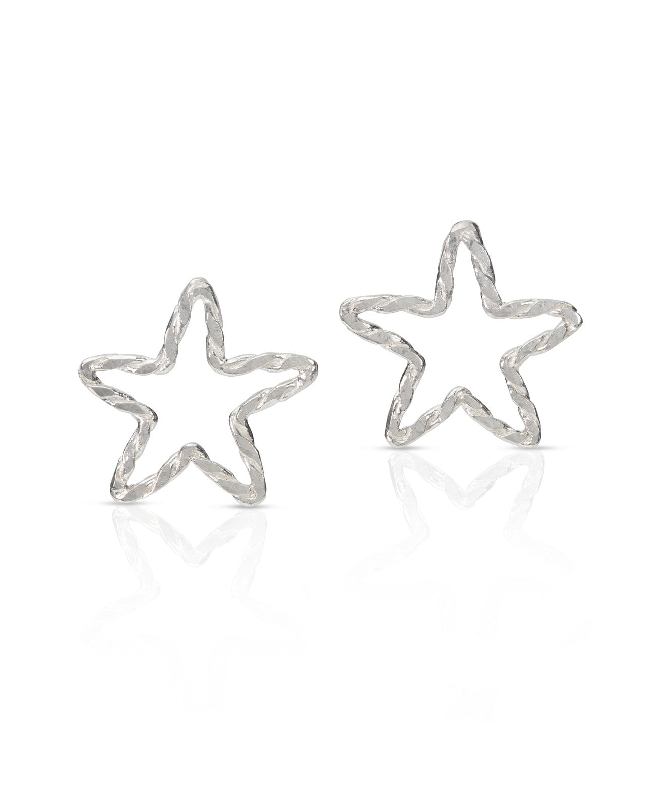 silver-star-stud-earring