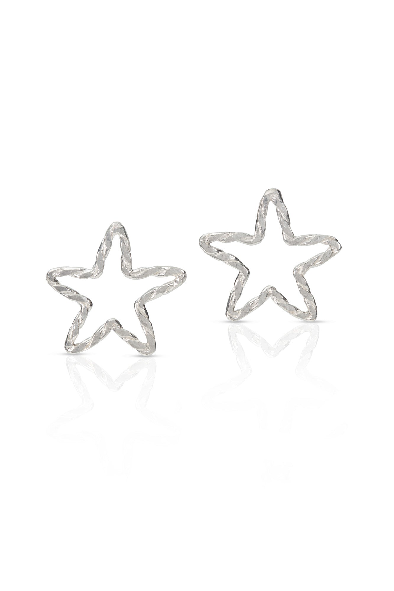silver-star-stud-earring