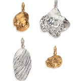silver and gold shell pendants