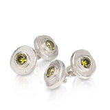 sterling-silver-mens-green-peridot-cufflinks