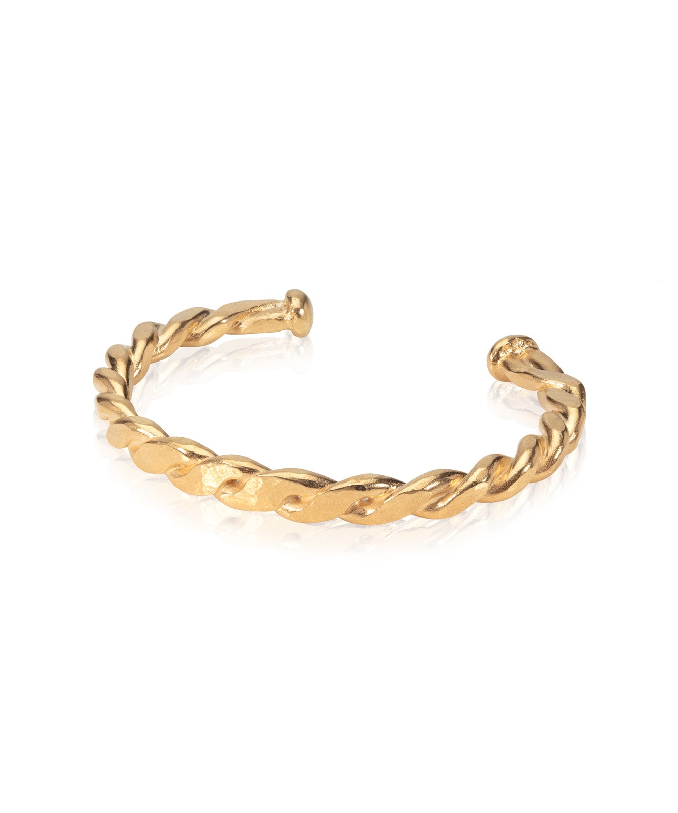 gold-vermeil-chunky-bangle-handmade-in-london