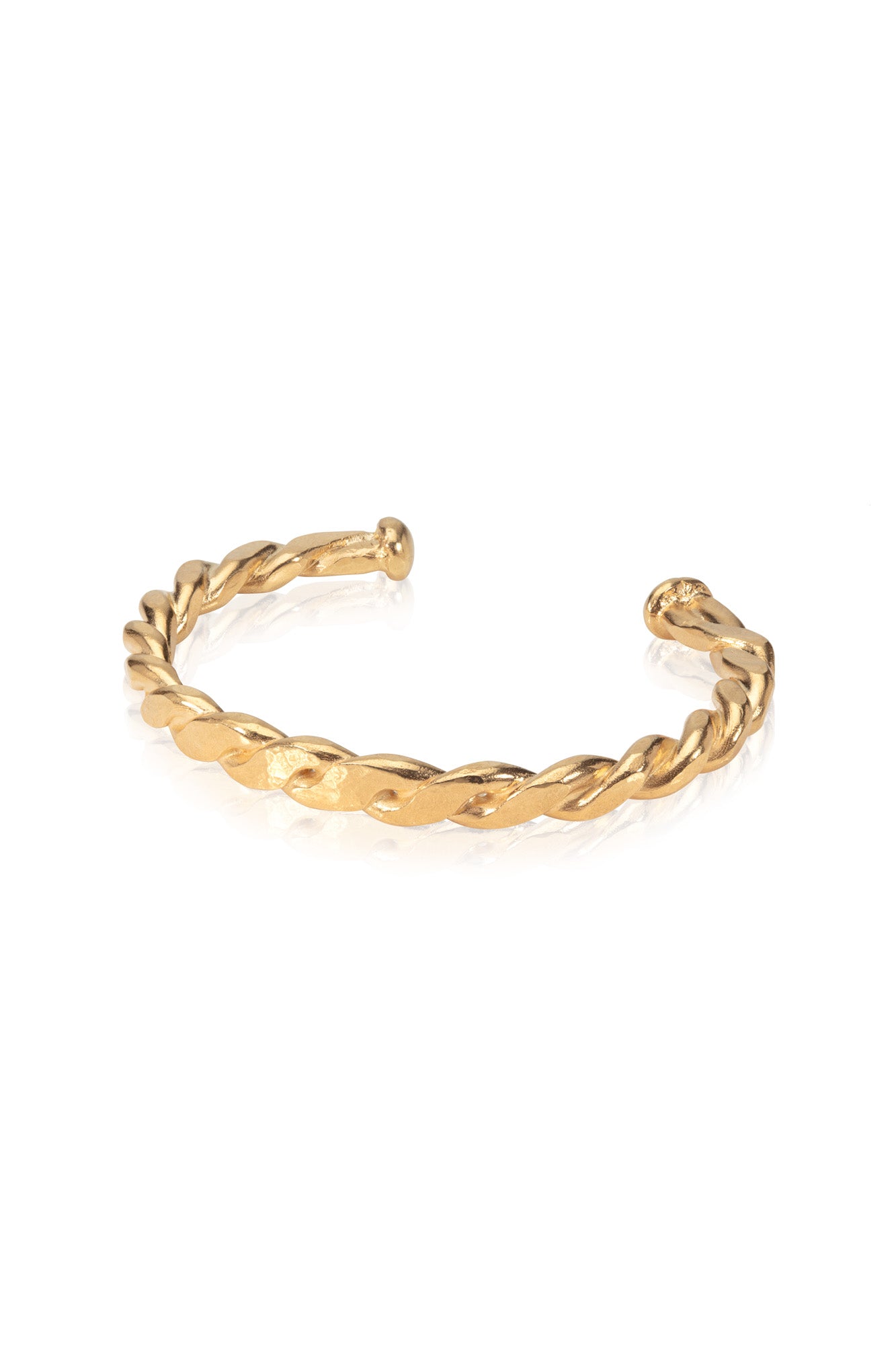 gold-vermeil-chunky-bangle-handmade-in-london