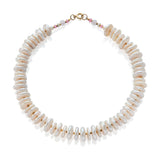 Organic Button Pearl Necklace